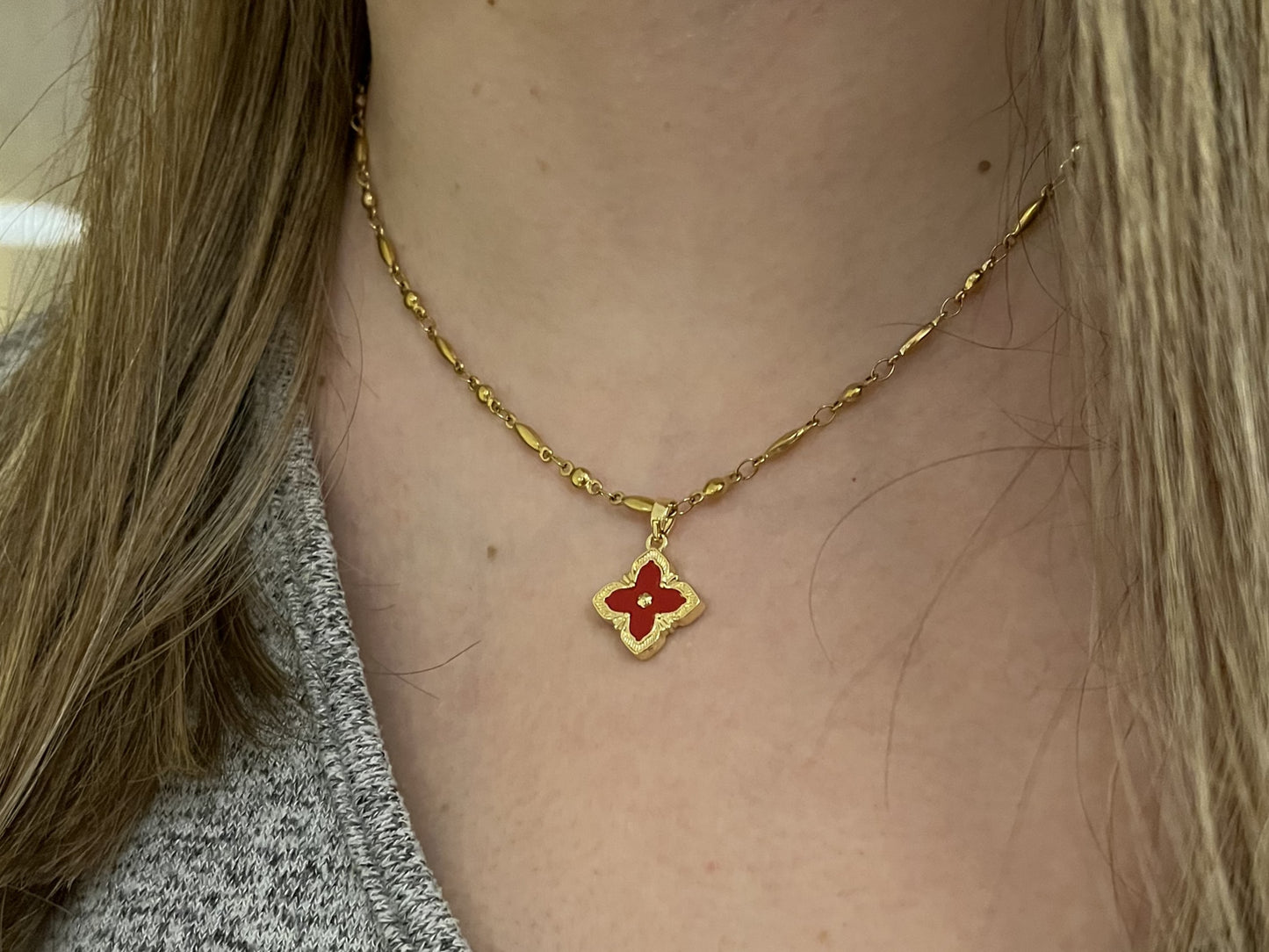 Κολιέ "Flower Motif"