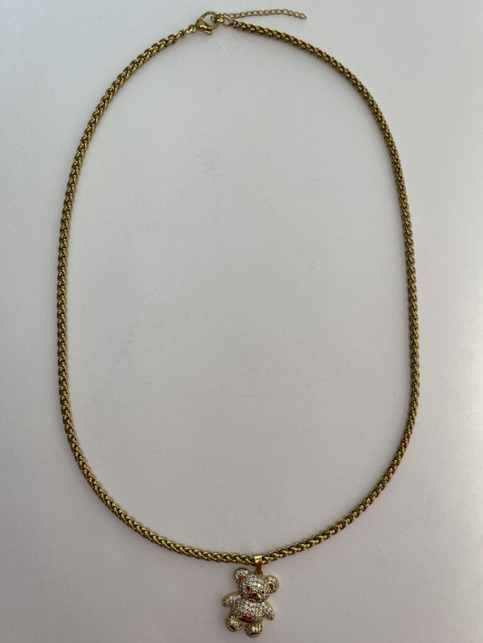 Κολιέ "Golden Teddy Bear"