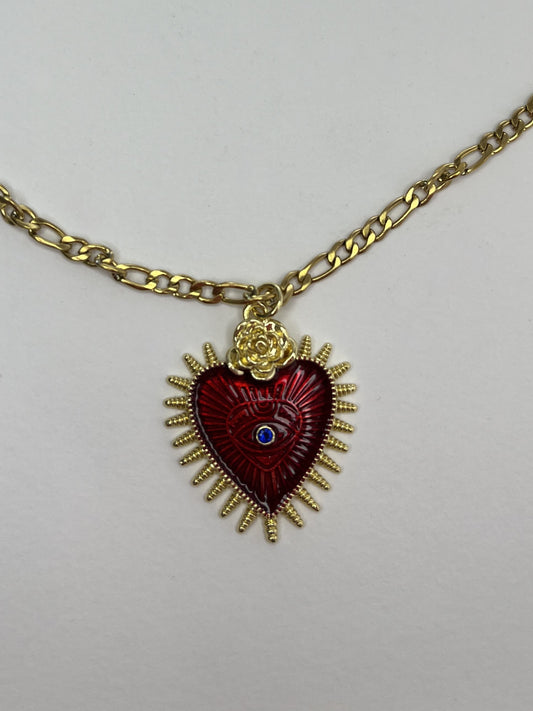 Κολιέ "Eclectic Golden Heart"