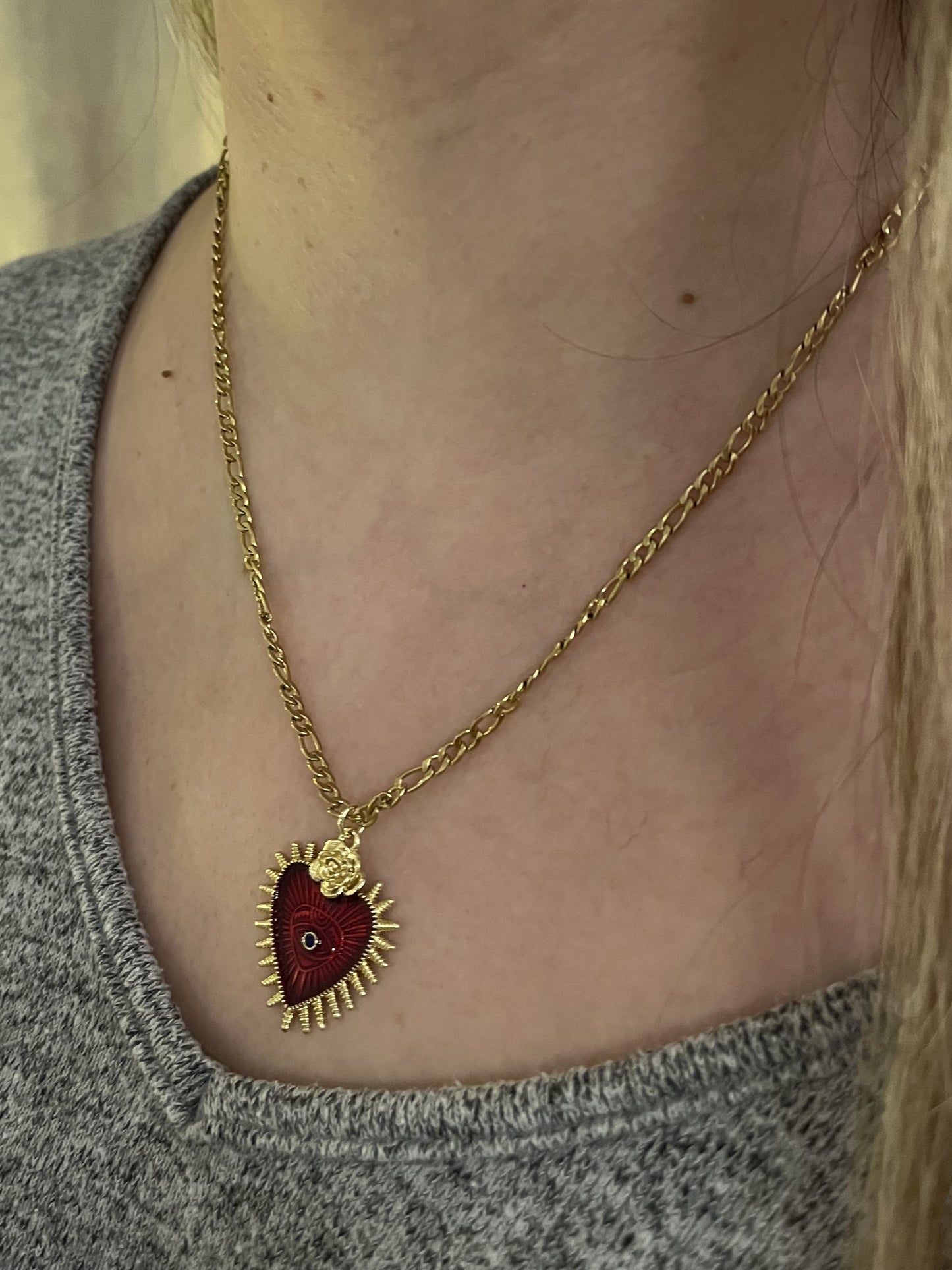 Κολιέ "Eclectic Golden Heart"
