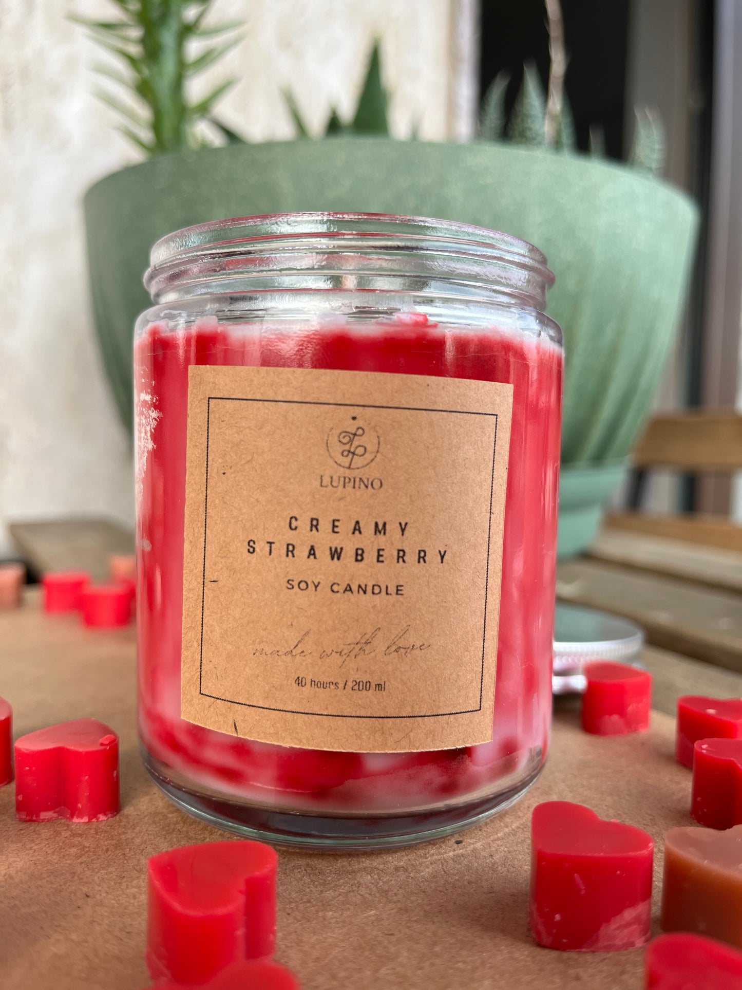 Κερί σόγιας "Creamy Strawberry"