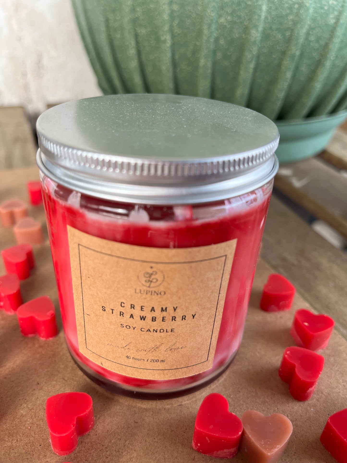 Κερί σόγιας "Creamy Strawberry"