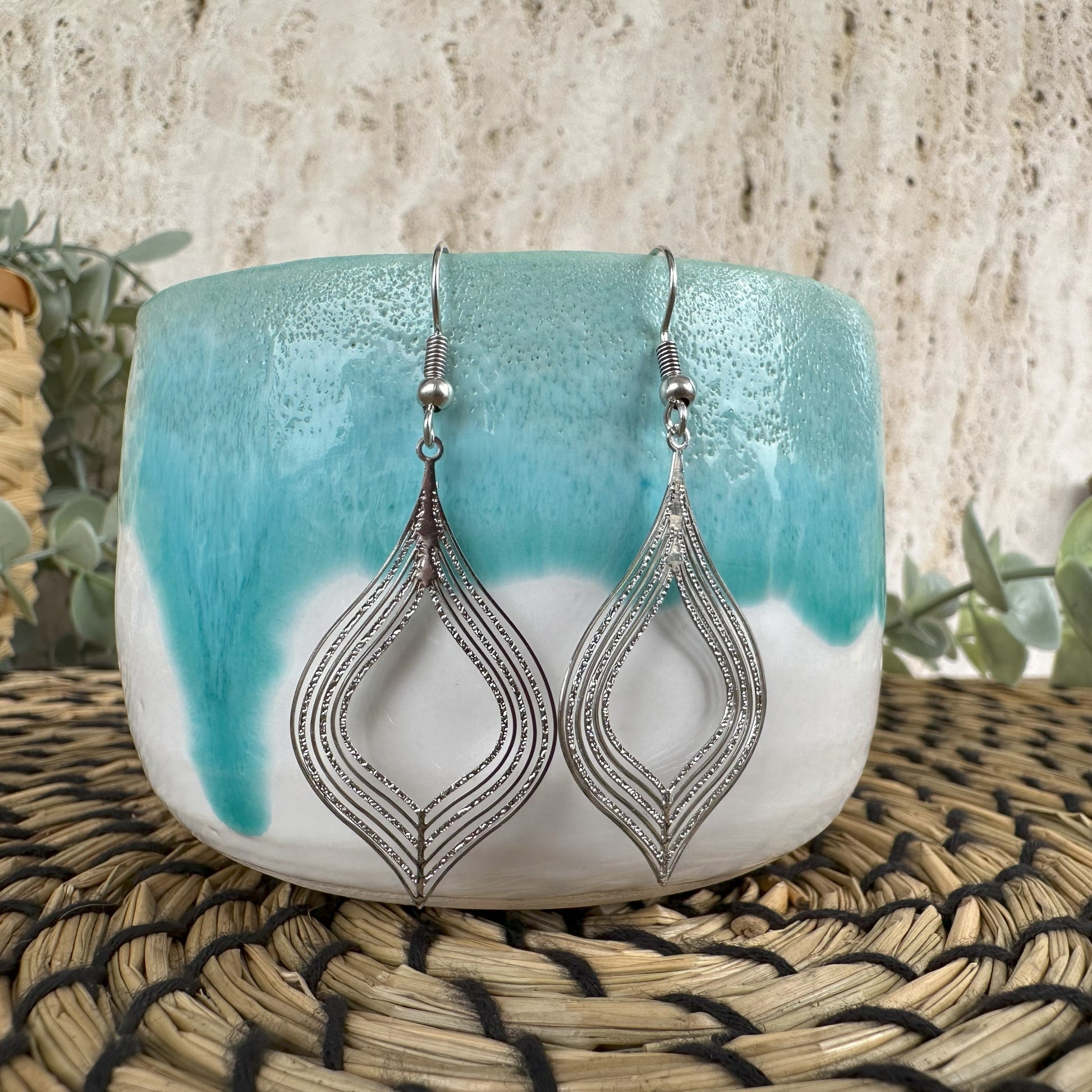 Oriental stainless steel earrings