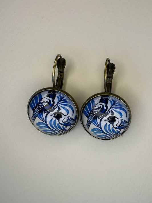 Σκουλαρίκια "Blue Birds"