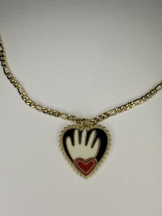 Κολιέ "Heart and Hand"